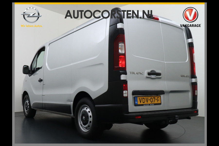 Renault Trafic 1.6dCi 96 T29 L1H1 3-Persoons Trekhaak Ecc Navi Camera Regen/Lichtsensor Cruise Control Pdc Bluetooth Led Schuifdeur Betonplex vloer Wandbekleding Comfort 1e Eigenaar Euro 6 Facelift model 2.000kg trekvermogen