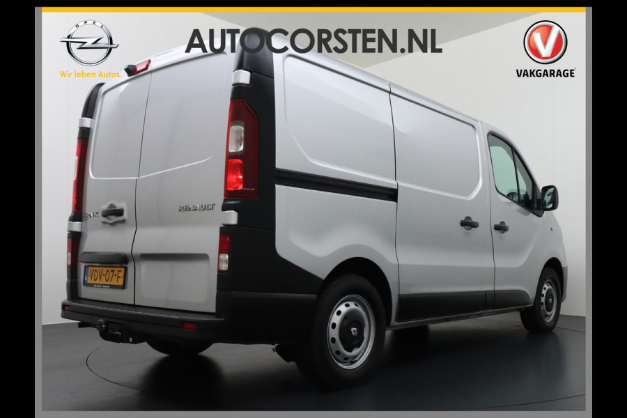 Renault Trafic 1.6dCi 96 T29 L1H1 3-Persoons Trekhaak Ecc Navi Camera Regen/Lichtsensor Cruise Control Pdc Bluetooth Led Schuifdeur Betonplex vloer Wandbekleding Comfort 1e Eigenaar Euro 6 Facelift model 2.000kg trekvermogen