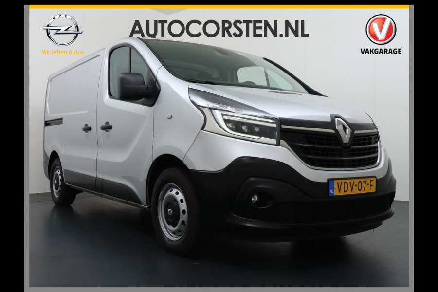 Renault Trafic 1.6dCi 96 T29 L1H1 3-Persoons Trekhaak Ecc Navi Camera Regen/Lichtsensor Cruise Control Pdc Bluetooth Led Schuifdeur Betonplex vloer Wandbekleding Comfort 1e Eigenaar Euro 6 Facelift model 2.000kg trekvermogen