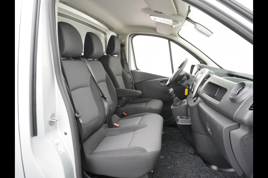 Renault Trafic 1.6dCi 96 T29 L1H1 3-Persoons Trekhaak Ecc Navi Camera Regen/Lichtsensor Cruise Control Pdc Bluetooth Led Schuifdeur Betonplex vloer Wandbekleding Comfort 1e Eigenaar Euro 6 Facelift model 2.000kg trekvermogen