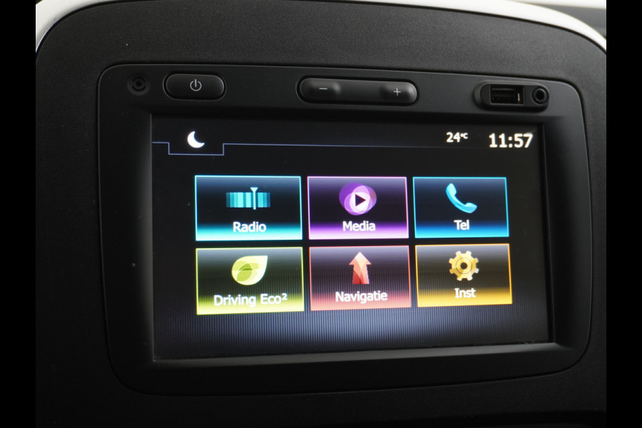 Renault Trafic 1.6dCi 96 T29 L1H1 3-Persoons Trekhaak Ecc Navi Camera Regen/Lichtsensor Cruise Control Pdc Bluetooth Led Schuifdeur Betonplex vloer Wandbekleding Comfort 1e Eigenaar Euro 6 Facelift model 2.000kg trekvermogen