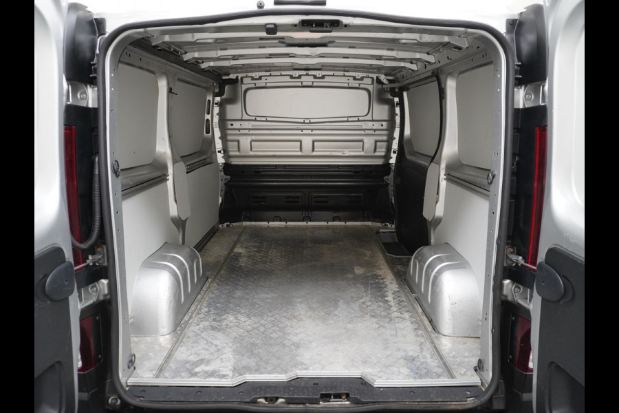 Renault Trafic 1.6dCi 96 T29 L1H1 3-Persoons Trekhaak Ecc Navi Camera Regen/Lichtsensor Cruise Control Pdc Bluetooth Led Schuifdeur Betonplex vloer Wandbekleding Comfort 1e Eigenaar Euro 6 Facelift model 2.000kg trekvermogen