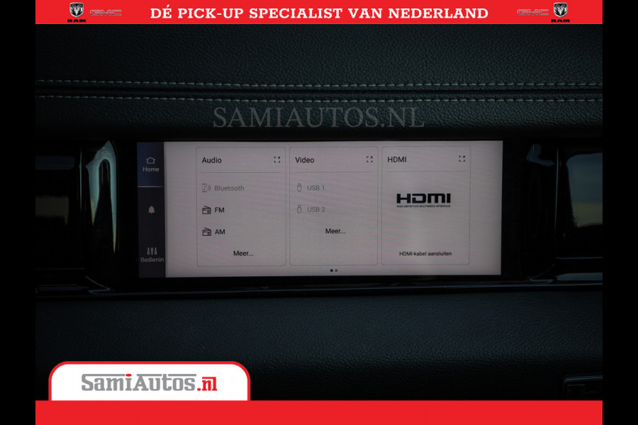 Dodge Ram Laramie Night | Face Lift | 420Pk 636 Nn | Extra Groot Scherm + Passagiers Scherm | Comfortabele Dubbele Cabine met Royale 5 Zitplaatsen | Nu Leverbaar uit Voorraad | Voorraad Nr 2223 - 5047