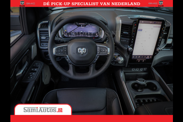 Dodge Ram Laramie Night | Face Lift | 420Pk 636 Nn | Extra Groot Scherm + Passagiers Scherm | Comfortabele Dubbele Cabine met Royale 5 Zitplaatsen | Nu Leverbaar uit Voorraad | Voorraad Nr 2223 - 5047