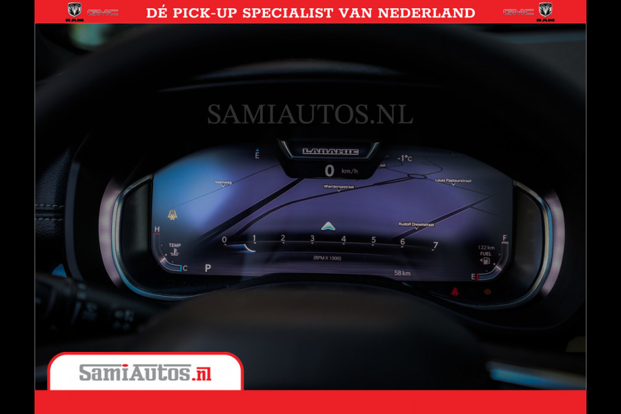Dodge Ram Laramie Night | Face Lift | 420Pk 636 Nn | Extra Groot Scherm + Passagiers Scherm | Comfortabele Dubbele Cabine met Royale 5 Zitplaatsen | Nu Leverbaar uit Voorraad | Voorraad Nr 2223 - 5047