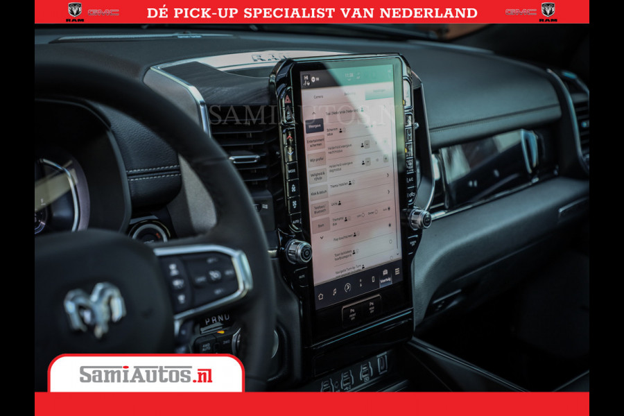 Dodge Ram Laramie Night | Face Lift | 420Pk 636 Nn | Extra Groot Scherm + Passagiers Scherm | Comfortabele Dubbele Cabine met Royale 5 Zitplaatsen | Nu Leverbaar uit Voorraad | Voorraad Nr 2223 - 5047