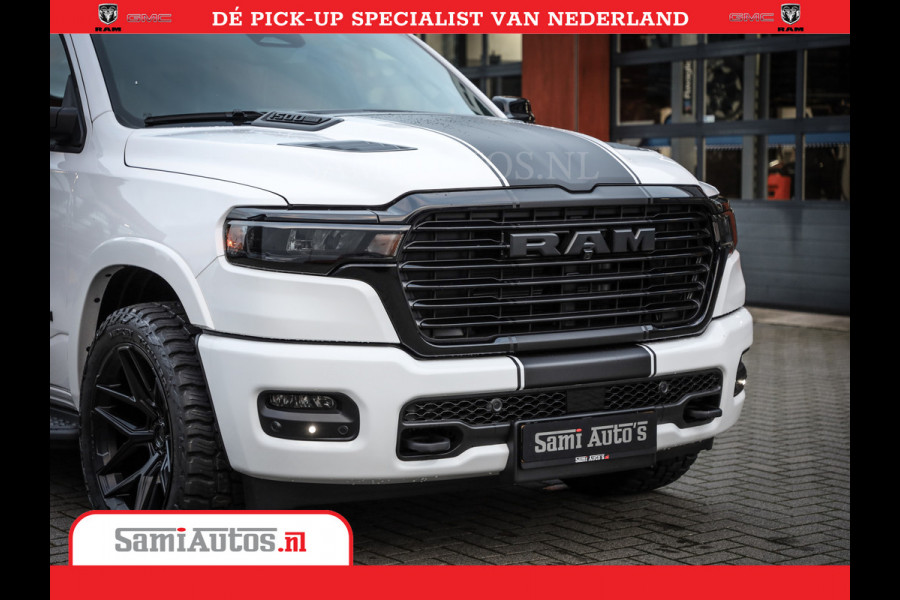 Dodge Ram Laramie Night | Face Lift | 420Pk 636 Nn | Extra Groot Scherm + Passagiers Scherm | Comfortabele Dubbele Cabine met Royale 5 Zitplaatsen | Nu Leverbaar uit Voorraad | Voorraad Nr 2223 - 5047
