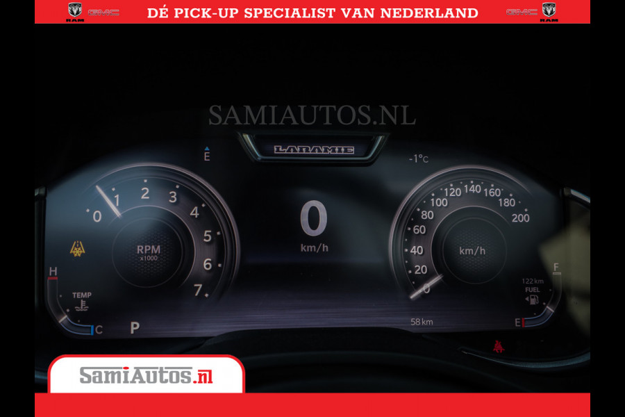 Dodge Ram Laramie Night | Face Lift | 420Pk 636 Nn | Extra Groot Scherm + Passagiers Scherm | Comfortabele Dubbele Cabine met Royale 5 Zitplaatsen | Nu Leverbaar uit Voorraad | Voorraad Nr 2223 - 5047