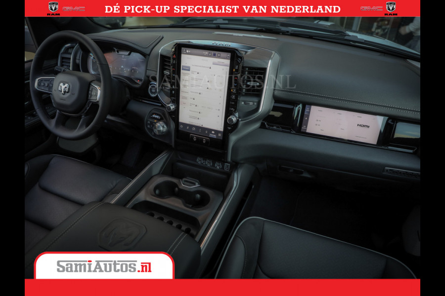 Dodge Ram Laramie Night | Face Lift | 420Pk 636 Nn | Extra Groot Scherm + Passagiers Scherm | Comfortabele Dubbele Cabine met Royale 5 Zitplaatsen | Nu Leverbaar uit Voorraad | Voorraad Nr 2223 - 5047