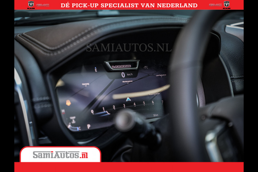 Dodge Ram Laramie Night | Face Lift | 420Pk 636 Nn | Extra Groot Scherm + Passagiers Scherm | Comfortabele Dubbele Cabine met Royale 5 Zitplaatsen | Nu Leverbaar uit Voorraad | Voorraad Nr 2223 - 5047
