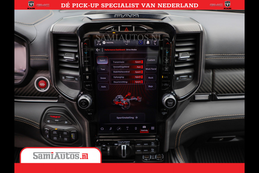 Dodge Ram 1500 TRX | 6.2 V8 712PK | Final Edition | All-In Prijs | Beschikt over alle opties | Comfortabele Dubbele Cabine met Royale 5 Zitplaatsen | BPM vrij | Nu Leverbaar uit Voorraad | Voorraad Nr 2121 - 4420