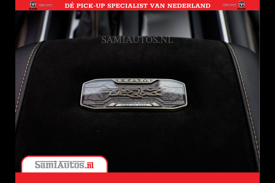 Dodge Ram 1500 TRX | 6.2 V8 712PK | Final Edition | All-In Prijs | Beschikt over alle opties | Comfortabele Dubbele Cabine met Royale 5 Zitplaatsen | BPM vrij | Nu Leverbaar uit Voorraad | Voorraad Nr 2121 - 4420