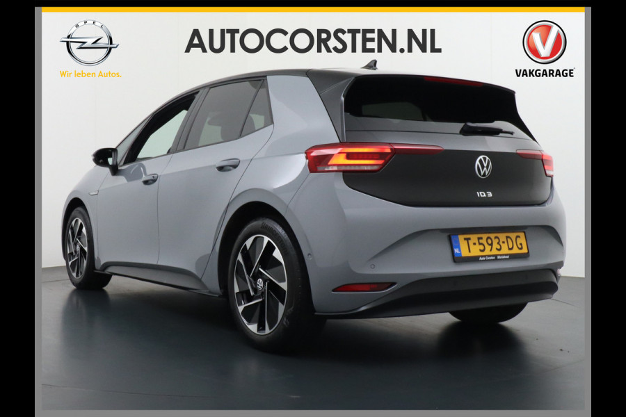 Volkswagen ID.3 58kWh 204PK Navi-Pro Adap.Cruise Lmv 18" Camera Apple Carplay Android Auto Stoel-Stuurverwarming Cruise Control Pdc Dab Keyless  DAB+ Bluetooth Regensensor Rijstrooksensor Verkeersbord detectie €41.600,- Nieuw! Grootste accu