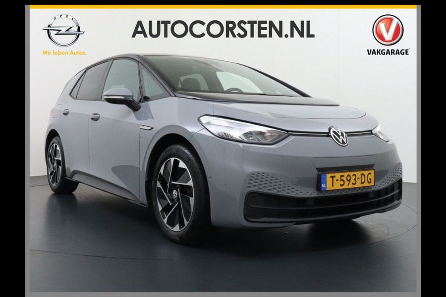 Volkswagen ID.3 58kWh 204PK Navi-Pro Adap.Cruise Lmv 18" Camera Apple Carplay Android Auto Stoel-Stuurverwarming Cruise Control Pdc Dab Keyless  DAB+ Bluetooth Regensensor Rijstrooksensor Verkeersbord detectie €41.600,- Nieuw! Grootste accu