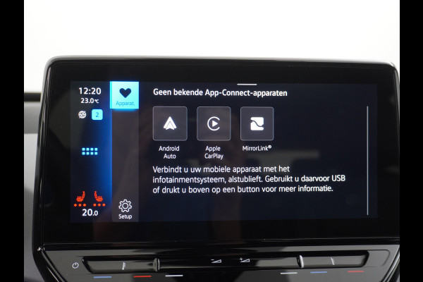 Volkswagen ID.3 58kWh 204PK Navi-Pro Adap.Cruise Lmv 18" Camera Apple Carplay Android Auto Stoel-Stuurverwarming Cruise Control Pdc Dab Keyless  DAB+ Bluetooth Regensensor Rijstrooksensor Verkeersbord detectie €41.600,- Nieuw! Grootste accu