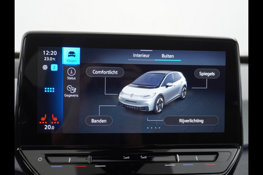 Volkswagen ID.3 58kWh 204PK Navi-Pro Adap.Cruise Lmv 18" Camera Apple Carplay Android Auto Stoel-Stuurverwarming Cruise Control Pdc Dab Keyless  DAB+ Bluetooth Regensensor Rijstrooksensor Verkeersbord detectie €41.600,- Nieuw! Grootste accu