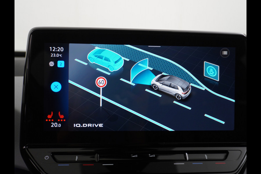Volkswagen ID.3 58kWh 204PK Navi-Pro Adap.Cruise Lmv 18" Camera Apple Carplay Android Auto Stoel-Stuurverwarming Cruise Control Pdc Dab Keyless  DAB+ Bluetooth Regensensor Rijstrooksensor Verkeersbord detectie €41.600,- Nieuw! Grootste accu