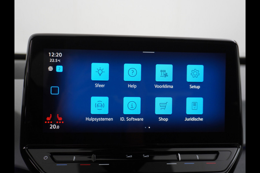 Volkswagen ID.3 58kWh 204PK Navi-Pro Adap.Cruise Lmv 18" Camera Apple Carplay Android Auto Stoel-Stuurverwarming Cruise Control Pdc Dab Keyless  DAB+ Bluetooth Regensensor Rijstrooksensor Verkeersbord detectie €41.600,- Nieuw! Grootste accu