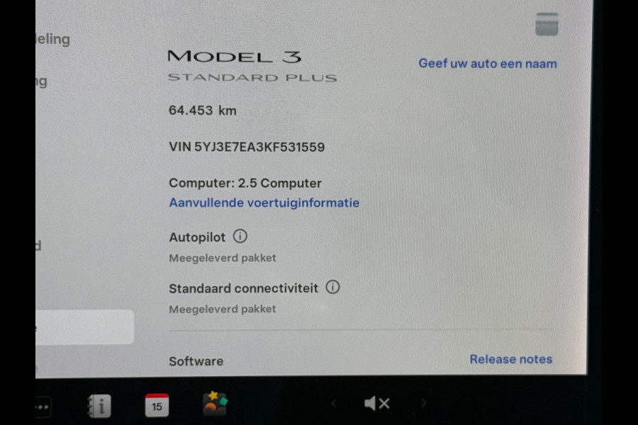 Tesla Model 3 Standard RWD Plus 60 kWh 90% SOH Autopilot