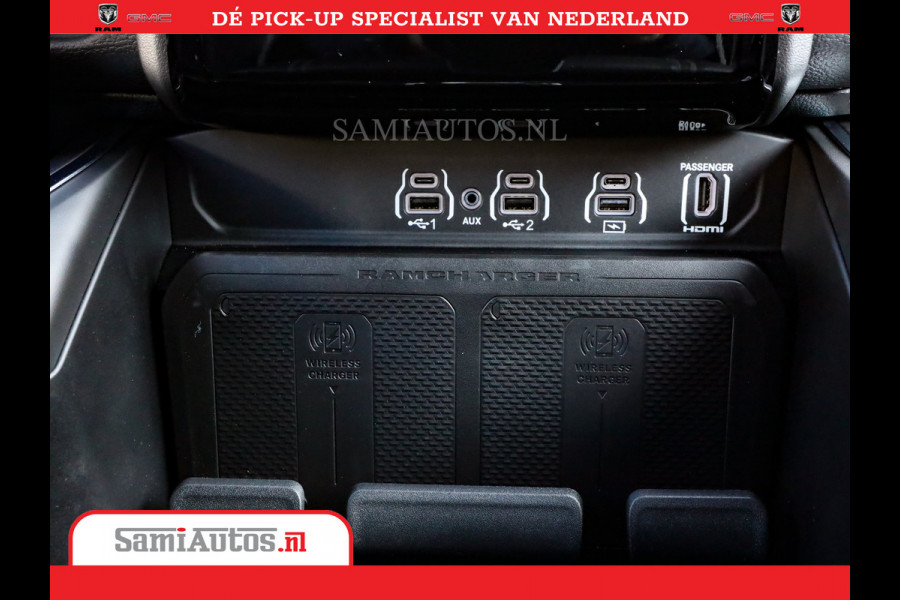 Dodge Ram 1500 Night Premium | Full Option | De Meest Luxe Pick-Up in zijn Klasse | Comfortabele Dubbele Cabine met Royale 5 Zitplaatsen | BPM vrij | Nu Leverbaar uit Voorraad | Voorraad Nr 2230 - 8765