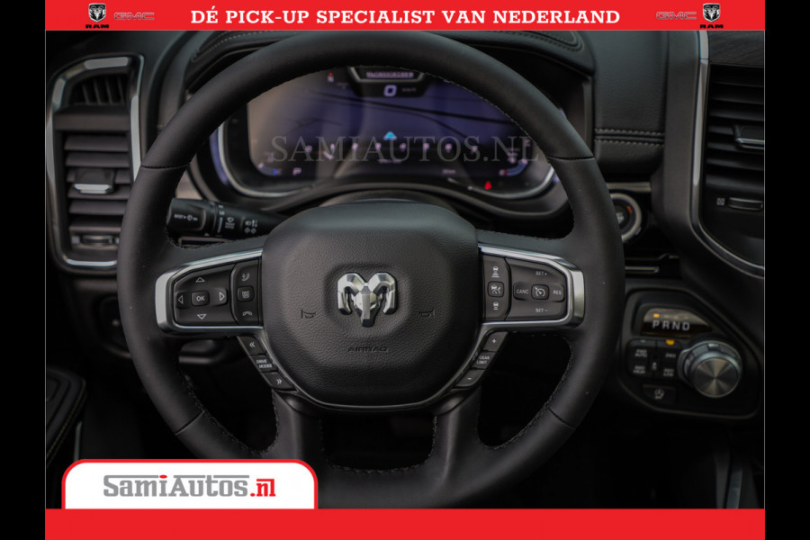 Dodge Ram Laramie Night | Face Lift | 420Pk 636 Nn | Extra Groot Scherm + Passagiers Scherm | Comfortabele Dubbele Cabine met Royale 5 Zitplaatsen | BPM vrij | Nu Leverbaar uit Voorraad | Voorraad Nr  2220 - 5039