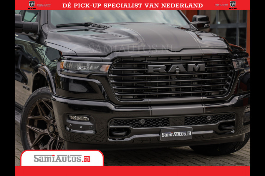 Dodge Ram Laramie Night | Face Lift | 420Pk 636 Nn | Extra Groot Scherm + Passagiers Scherm | Comfortabele Dubbele Cabine met Royale 5 Zitplaatsen | BPM vrij | Nu Leverbaar uit Voorraad | Voorraad Nr  2220 - 5039