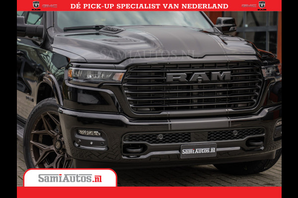 Dodge Ram Laramie Night | Face Lift | 420Pk 636 Nn | Extra Groot Scherm + Passagiers Scherm | Comfortabele Dubbele Cabine met Royale 5 Zitplaatsen | BPM vrij | Nu Leverbaar uit Voorraad | Voorraad Nr  2220 - 5039