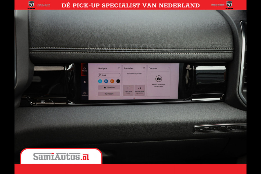 Dodge Ram Laramie Night | Face Lift | 420Pk 636 Nn | Extra Groot Scherm + Passagiers Scherm | Comfortabele Dubbele Cabine met Royale 5 Zitplaatsen | BPM vrij | Nu Leverbaar uit Voorraad | Voorraad Nr  2220 - 5039