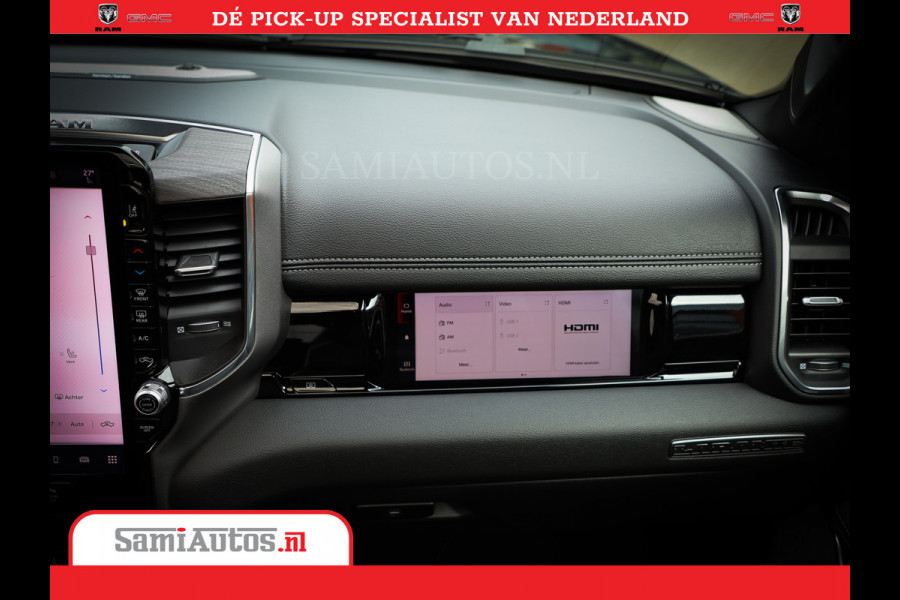 Dodge Ram Laramie Night | Face Lift | 420Pk 636 Nn | Extra Groot Scherm + Passagiers Scherm | Comfortabele Dubbele Cabine met Royale 5 Zitplaatsen | BPM vrij | Nu Leverbaar uit Voorraad | Voorraad Nr  2220 - 5039