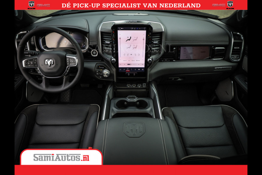 Dodge Ram Laramie Night | Face Lift | 420Pk 636 Nn | Extra Groot Scherm + Passagiers Scherm | Comfortabele Dubbele Cabine met Royale 5 Zitplaatsen | BPM vrij | Nu Leverbaar uit Voorraad | Voorraad Nr  2220 - 5039