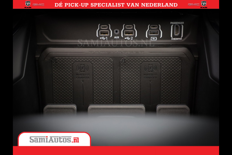 Dodge Ram Laramie Night | Face Lift | 420Pk 636 Nn | Extra Groot Scherm + Passagiers Scherm | Comfortabele Dubbele Cabine met Royale 5 Zitplaatsen | BPM vrij | Nu Leverbaar uit Voorraad | Voorraad Nr  2220 - 5039
