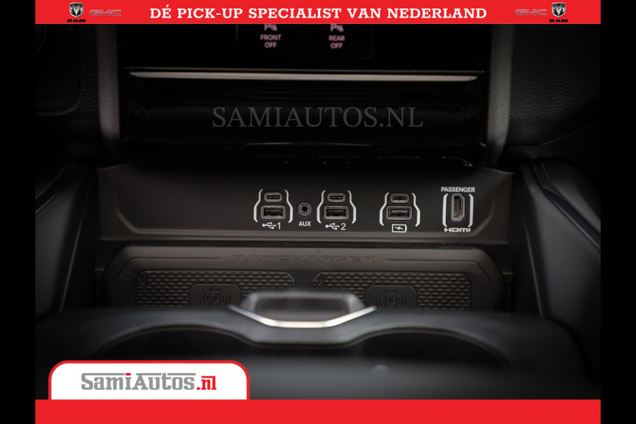Dodge Ram Laramie Night | Face Lift | 420Pk 636 Nn | Extra Groot Scherm + Passagiers Scherm | Comfortabele Dubbele Cabine met Royale 5 Zitplaatsen | BPM vrij | Nu Leverbaar uit Voorraad | Voorraad Nr  2220 - 5039