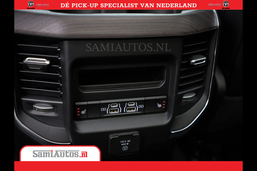 Dodge Ram Laramie Night | Face Lift | 420Pk 636 Nn | Extra Groot Scherm + Passagiers Scherm | Comfortabele Dubbele Cabine met Royale 5 Zitplaatsen | BPM vrij | Nu Leverbaar uit Voorraad | Voorraad Nr  2220 - 5039