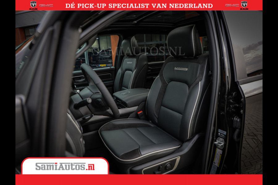 Dodge Ram Laramie Night | Face Lift | 420Pk 636 Nn | Extra Groot Scherm + Passagiers Scherm | Comfortabele Dubbele Cabine met Royale 5 Zitplaatsen | BPM vrij | Nu Leverbaar uit Voorraad | Voorraad Nr  2220 - 5039