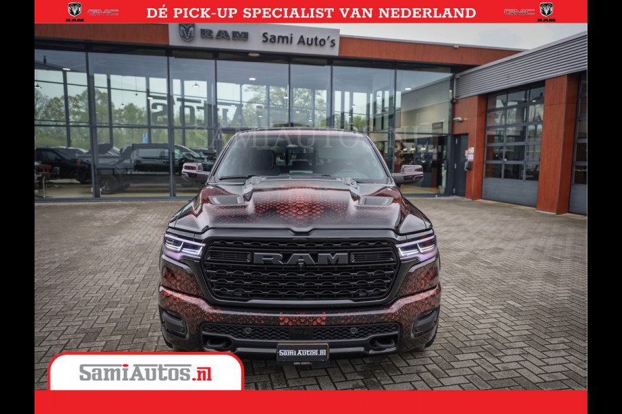 Dodge Ram COBRA EDITION | 1500 Limited Night High Output 540HP 706Nm | Massage + Full Option | De Meest Luxe en Volle Pick-Up in zijn Klas Comfortabele Dubbele Cabine met Royale 5 Zitplaatsen | BPM vrij | Nu Leverbaar uit Voorraad | Voorraad Nr 2368 -  5452 | Cobra package is meerprijs |