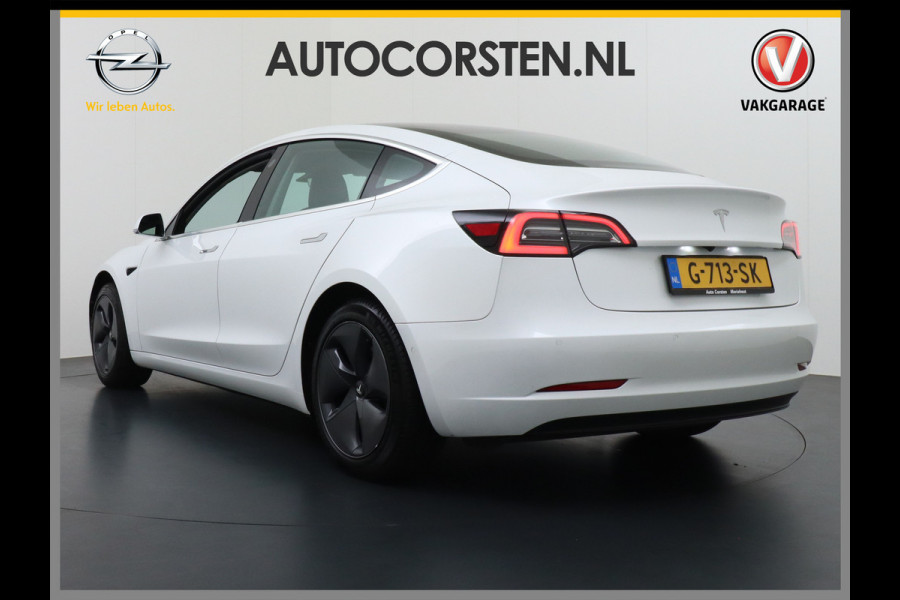 Tesla Model 3 RWD SR+ 60kWh 325PK Lmv 18" AutoPilot Leder PanoDak Adaptive-Cruise Lmv Camera's Elektr.-Stuur+Stoelen+Spiegels+Geheugen+Easy-En Navi LED Comfortstoelen ACC DAB Keyless en Voorverwarmen interieur via App One-Pedal-Drive Origineel Nederlandse auto tot 11kw laden thuis! Garantie Accu tot 10-12-2027 max 160.000km 1.584kg licht!