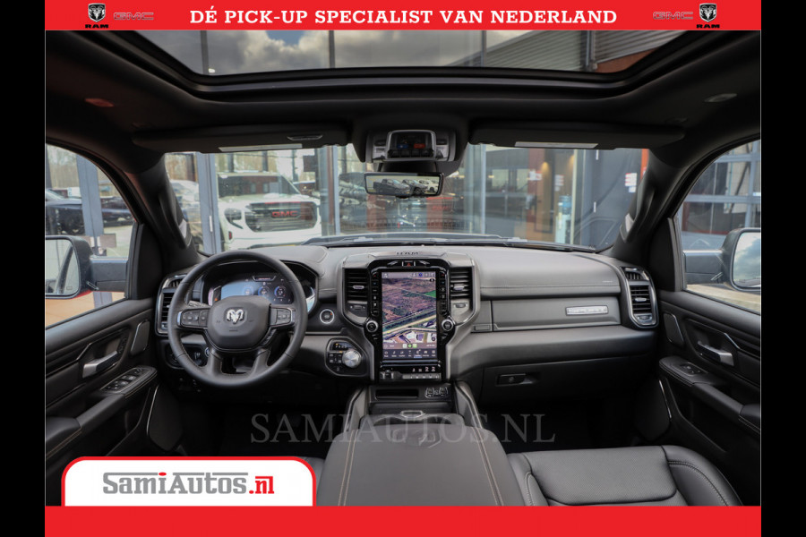 Dodge Ram 1500 Laramie Night 5,7 V8 402PK | Krachtige Hemi | Zeer Rijk Uitgevoerd | Comfortabele Dubbele Cabine met Royale 5 Zitplaatsen | BPM vrij | Nu Leverbaar uit Voorraad | Voorraad Nr 2371 - 2297