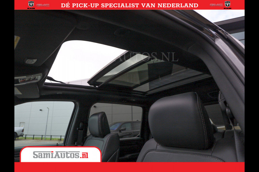 Dodge Ram 1500 Laramie Night 5,7 V8 402PK | Krachtige Hemi | Zeer Rijk Uitgevoerd | Comfortabele Dubbele Cabine met Royale 5 Zitplaatsen | BPM vrij | Nu Leverbaar uit Voorraad | Voorraad Nr 2371 - 2297