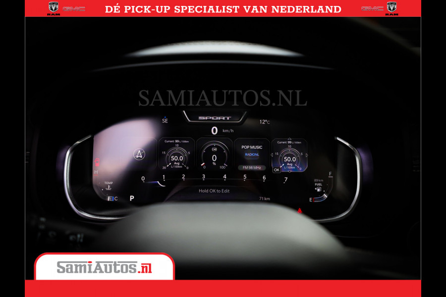 Dodge Ram 1500 Laramie Night 5,7 V8 402PK | Krachtige Hemi | Zeer Rijk Uitgevoerd | Comfortabele Dubbele Cabine met Royale 5 Zitplaatsen | BPM vrij | Nu Leverbaar uit Voorraad | Voorraad Nr 2371 - 2297