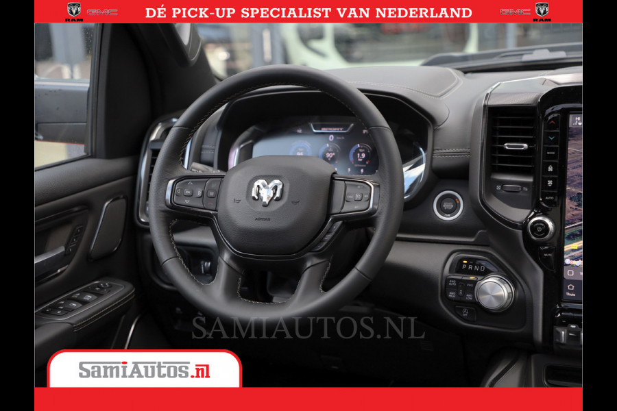 Dodge Ram 1500 Laramie Night 5,7 V8 402PK | Krachtige Hemi | Zeer Rijk Uitgevoerd | Comfortabele Dubbele Cabine met Royale 5 Zitplaatsen | BPM vrij | Nu Leverbaar uit Voorraad | Voorraad Nr 2371 - 2297