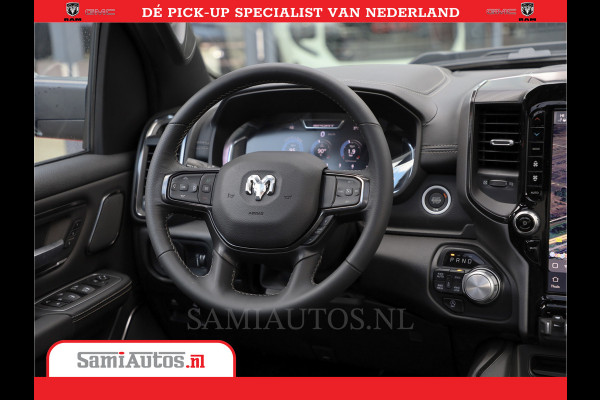 Dodge Ram 1500 Laramie Night 5,7 V8 402PK | Krachtige Hemi | Zeer Rijk Uitgevoerd | Comfortabele Dubbele Cabine met Royale 5 Zitplaatsen | BPM vrij | Nu Leverbaar uit Voorraad | Voorraad Nr 2371 - 2297
