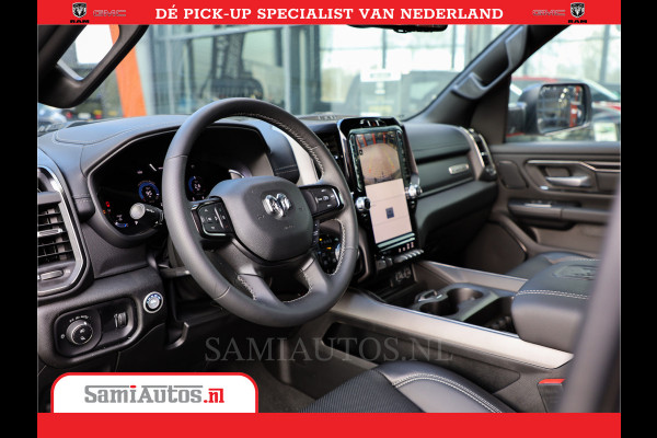Dodge Ram 1500 Laramie Night 5,7 V8 402PK | Krachtige Hemi | Zeer Rijk Uitgevoerd | Comfortabele Dubbele Cabine met Royale 5 Zitplaatsen | BPM vrij | Nu Leverbaar uit Voorraad | Voorraad Nr 2371 - 2297