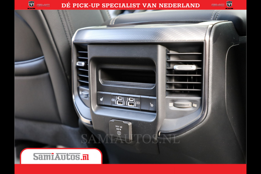 Dodge Ram 1500 Laramie Night 5,7 V8 402PK | Krachtige Hemi | Zeer Rijk Uitgevoerd | Comfortabele Dubbele Cabine met Royale 5 Zitplaatsen | BPM vrij | Nu Leverbaar uit Voorraad | Voorraad Nr 2371 - 2297