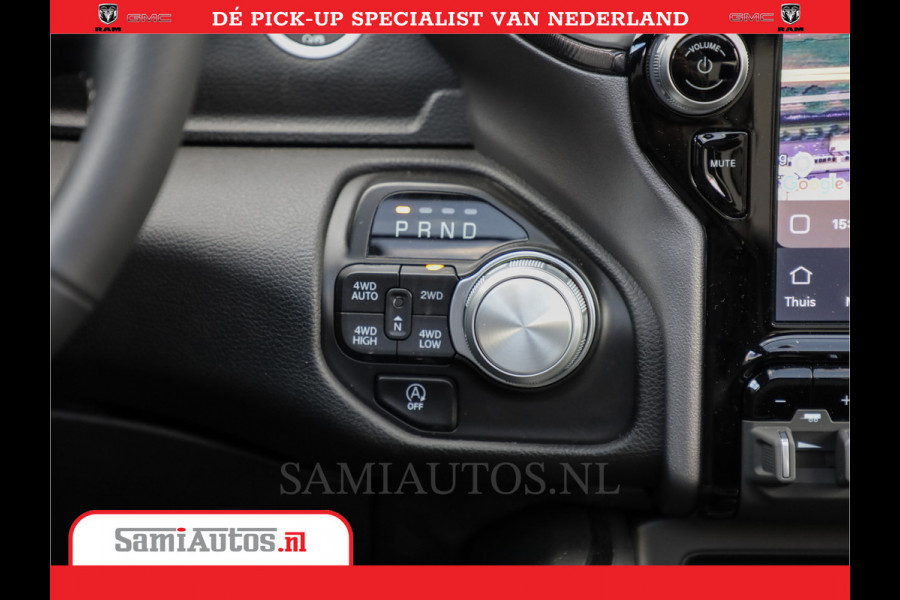 Dodge Ram 1500 Laramie Night 5,7 V8 402PK | Krachtige Hemi | Zeer Rijk Uitgevoerd | Comfortabele Dubbele Cabine met Royale 5 Zitplaatsen | BPM vrij | Nu Leverbaar uit Voorraad | Voorraad Nr 2371 - 2297