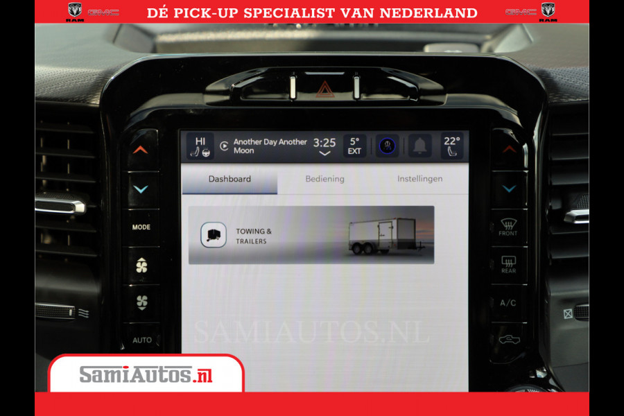 Dodge Ram 1500 Laramie Night 5,7 V8 402PK | Krachtige Hemi | Zeer Rijk Uitgevoerd | Comfortabele Dubbele Cabine met Royale 5 Zitplaatsen | BPM vrij | Nu Leverbaar uit Voorraad | Voorraad Nr 2371 - 2297