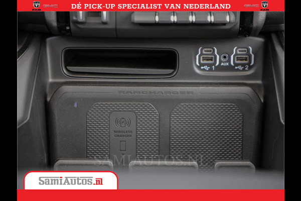 Dodge Ram 1500 Laramie Night 5,7 V8 402PK | Krachtige Hemi | Zeer Rijk Uitgevoerd | Comfortabele Dubbele Cabine met Royale 5 Zitplaatsen | BPM vrij | Nu Leverbaar uit Voorraad | Voorraad Nr 2371 - 2297