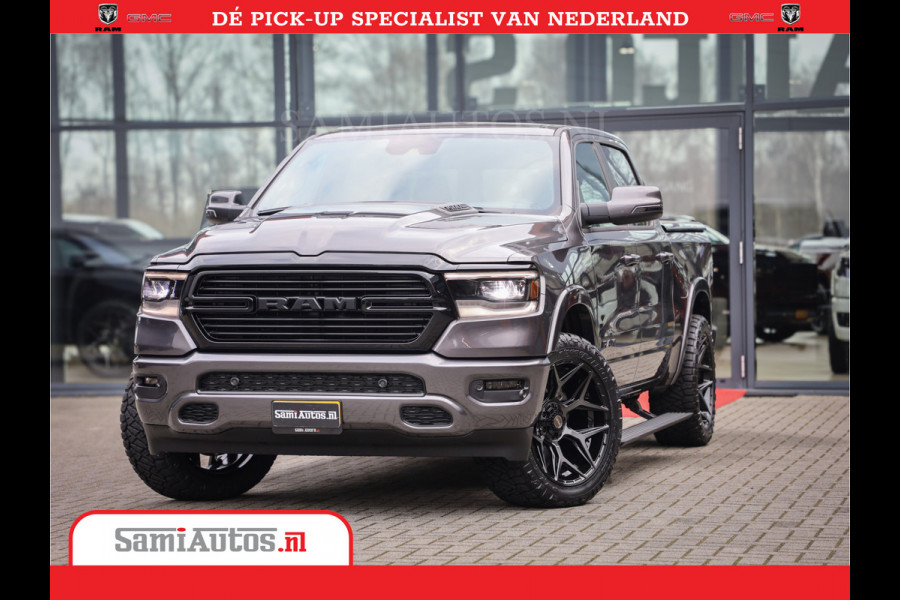 Dodge Ram 1500 Laramie Night 5,7 V8 402PK | Krachtige Hemi | Zeer Rijk Uitgevoerd | Comfortabele Dubbele Cabine met Royale 5 Zitplaatsen | BPM vrij | Nu Leverbaar uit Voorraad | Voorraad Nr 2371 - 2297