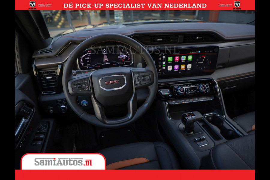 GMC Sierra AT4 6.2 V8 | Prijs Compleet met Garantie en Lpg en Rijklaarmaak kosten | Dubbele Cabine met Royale 5 Zitplaatsen | BPM vrij | Nu Leverbaar uit Voorraad | Voorraad Nr 2240 -  8364 |