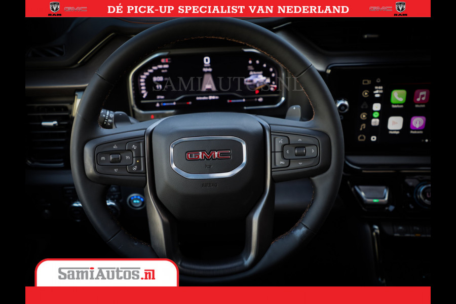 GMC Sierra AT4 6.2 V8 | Prijs Compleet met Garantie en Lpg en Rijklaarmaak kosten | Dubbele Cabine met Royale 5 Zitplaatsen | BPM vrij | Nu Leverbaar uit Voorraad | Voorraad Nr 2240 -  8364 |