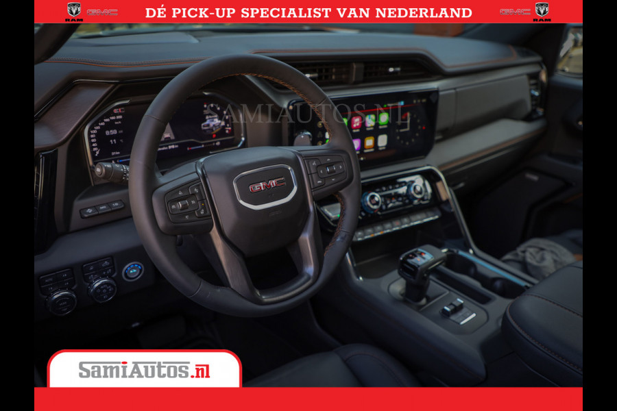 GMC Sierra AT4 6.2 V8 | Prijs Compleet met Garantie en Lpg en Rijklaarmaak kosten | Dubbele Cabine met Royale 5 Zitplaatsen | BPM vrij | Nu Leverbaar uit Voorraad | Voorraad Nr 2240 -  8364 |